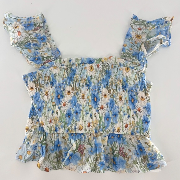 Elodie fleur peplum top floral size large new stitch fix - Picture 4 of 8